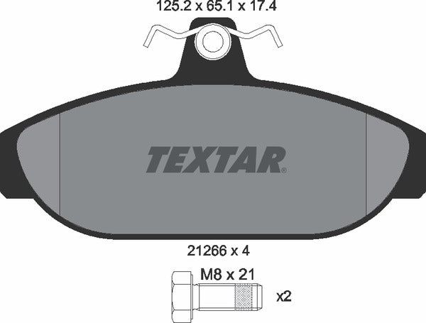 Textar Brake Pad Set - 2126601