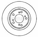 Borg & Beck Brake Disc (Pair)  - BBD5129