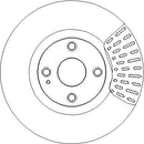 Disctech Brake Disc (Single) - Fits Fiat, Ford - ABD3282 - Front Axle