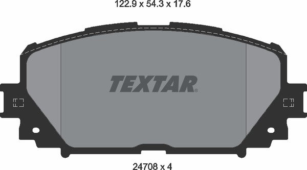 Daihatsu Toyota, Brake Pad Set - Textar 2470801