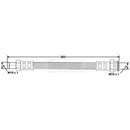 Borg & Beck Brake Hose  - BBH6912 fits PSA Boxer,Jumper,Fiat Ducato