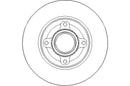 Disctech Brake Disc (Single) - Fits Citroën, Renault - ABD2133 - Rear Axle