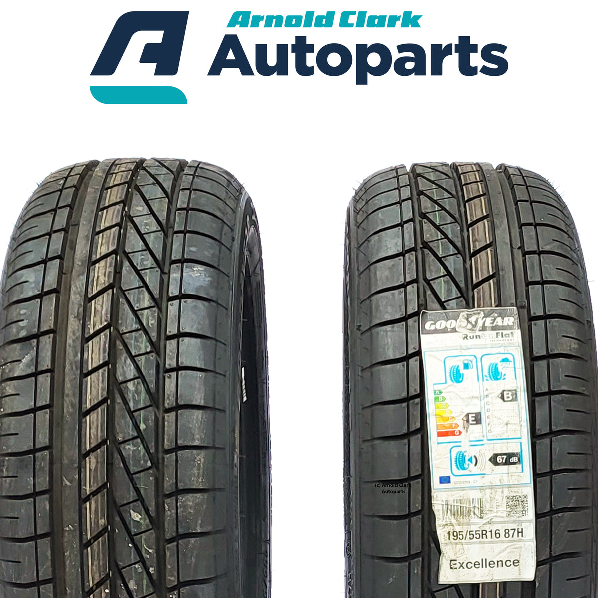 195 55 16 87H Goodyear Excellence Tyres x2 Pair | Arnold Clark