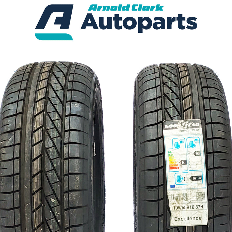 195 55 16 87H Goodyear Excellence Tyres x2 Pair