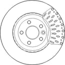 Disctech Brake Disc (Single) - Fits Jaguar, Land rover - ABD3270 - Front Axle