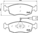 Mintex Brake Pad Set fits -Fiat MDB3208 (also fits other vehicles)