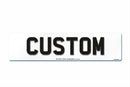 4D Front Aluminium Number Plate 520 X 127|Oversized