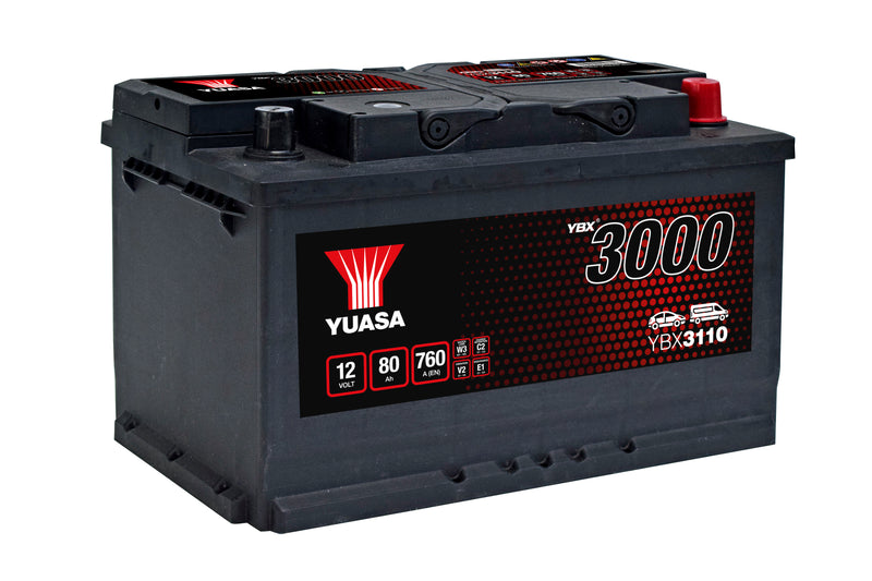Yuasa YBX3110 - 110 SMF Car Battery - 4 Year Warranty