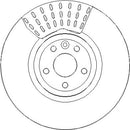 Disctech Brake Disc (Single) - Fits Bedford, Jaguar - ABD3408 - Front Axle