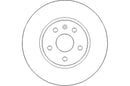 Disctech Brake Disc (Single) - Fits Chevrolet, Kia - ABD2125 - Front Axle