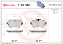 Brembo Brake Pad Set - P06092