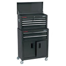 Draper Combi Roller CAB & Chest Black - 19572