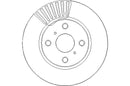 Disctech Brake Disc (Single) - Fits Autobianchi - ABD2608 - Front Axle
