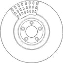 Disctech Brake Disc (Single) - Fits Jaguar - ABD3396 - Front Axle