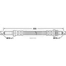 Borg & Beck Brake Hose  - BBH6589 fits Ford Fiesta Courier 91- rear