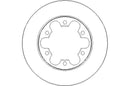 Disctech Brake Disc (Single) - Fits Ford - ABD3183 - Rear Axle