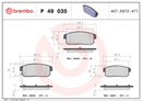 Brembo Brake Pad Set - P49035