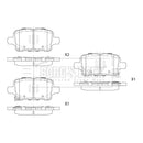 Borg & Beck Brake Pads - BBP2896