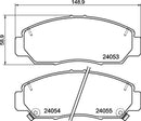 Mintex Brake Pad Set fits -Honda MDB2541 (also fits other vehicles)