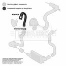 Borg & Beck Turbo Hose  - BTH1436 fits GM COMBO 1.7D