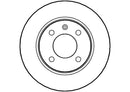Disctech Brake Disc (Single) - Fits Skoda, Toyota - ABD3009 - Front Axle