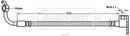 Borg & Beck Brake Hose  - BBH7813 fits Mazda MX-5 (NA,NB)