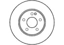 Disctech Brake Disc (Single) - Fits Alfa romeo, Mercedes-benz - ABD2962 - Front Axle