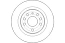 Disctech Brake Disc (Single) - Fits Opel, Suzuki - ABD3117 - Rear Axle