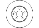 Disctech Brake Disc (Single) - Fits Mercedes-benz - ABD2836 - Front Axle