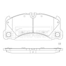 Borg & Beck Brake Pads - BBP2866