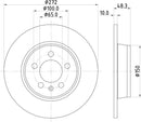 Mintex Brake Discs fits -Audi S302:5 MDC2800C (also fits other vehicles)