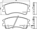 Mintex Brake Pad Set fits -Mazda MDB2308 (also fits other vehicles)