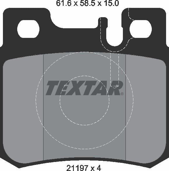 Textar Brake Pad Set - 2119701