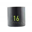 Carlyle Hand Tools 1/2in Drive 16mm 6 PT Stubby Impact Socket - CISST1216M
