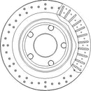 Disctech Brake Disc (Single) - Fits Tvr, Vw - ABD3260 - Rear Axle
