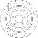 Disctech Brake Disc (Single) - Fits Mercedes-benz - ABD3405 - Rear Axle