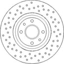 Disctech Brake Disc (Single) - Fits Abarth, Ford - ABD3347 - Front Axle