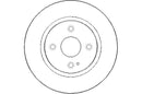 Disctech Brake Disc (Single) - Fits Mazda, Porsche - ABD2198 - Front Axle