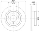 Mintex Brake Discs fits -BMW V320:5 MDC2557 (also fits other vehicles)