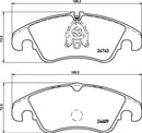 Mintex Brake Pad Set fits -Audi MDB2934 (also fits other vehicles)