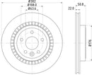 Mintex Brake Discs fits -Volvo S259:5 MDC2199 (also fits other vehicles)