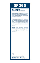 Bosch Wiper Blade Super Plus Spoiler SP26S, 650mm ? single front wiper blade