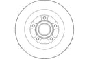 Disctech Brake Disc (Single) - Fits Bmw, Renault - ABD3354 - Rear Axle