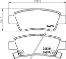 Mintex Brake Pad Set fits -Honda MDB2926 (also fits other vehicles)