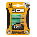 Jcb Rechargeable AA Batteries - 2400mAh - Pack of 4 - S5350