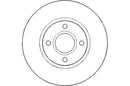 Disctech Brake Disc (Single) - Fits Ford - ABD2611 - Front Axle