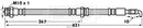 Borg & Beck Brake Hose  - BBH7640 fits Ford Ranger,Mazda BT-50