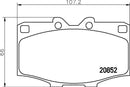 Mintex Brake Pad Set fits -Toyota MDB1139 (also fits other vehicles)