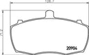 Mintex Brake Pad Set fits -Land Rover Ldv MLB69 (also fits other vehicles)