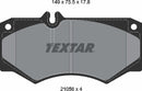 Textar Brake Pad Set - 2105601